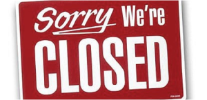 Sorry, we're closed